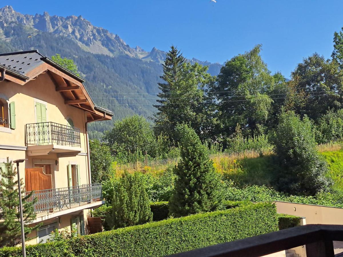 Vue Brevent Sublime En Centre Ville Avec Parking Prive Chamonix Exteriör bild